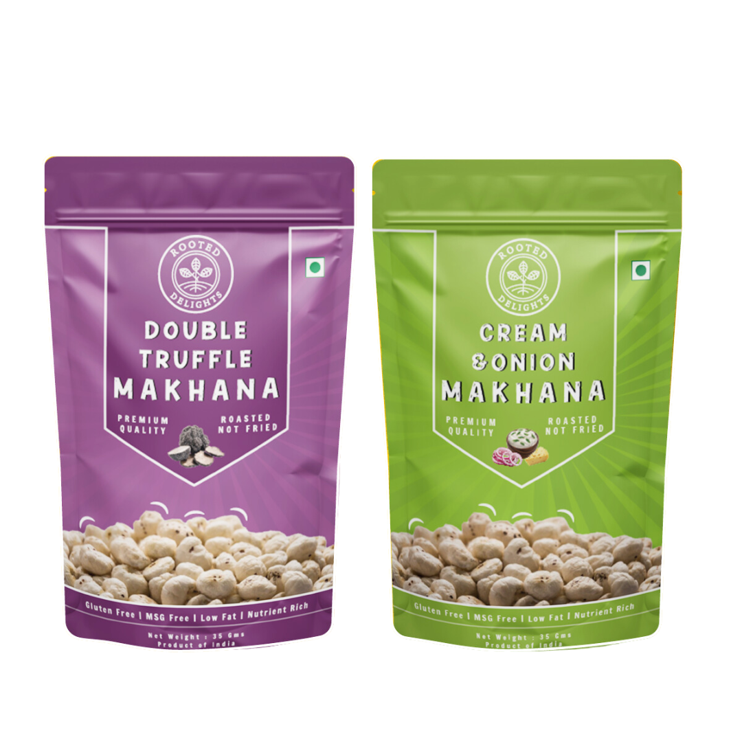 Cream and Onion & Double Truffle Makhana Pack of 2